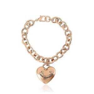 NWT Juicy Couture Gold Heart Charm Bracelet